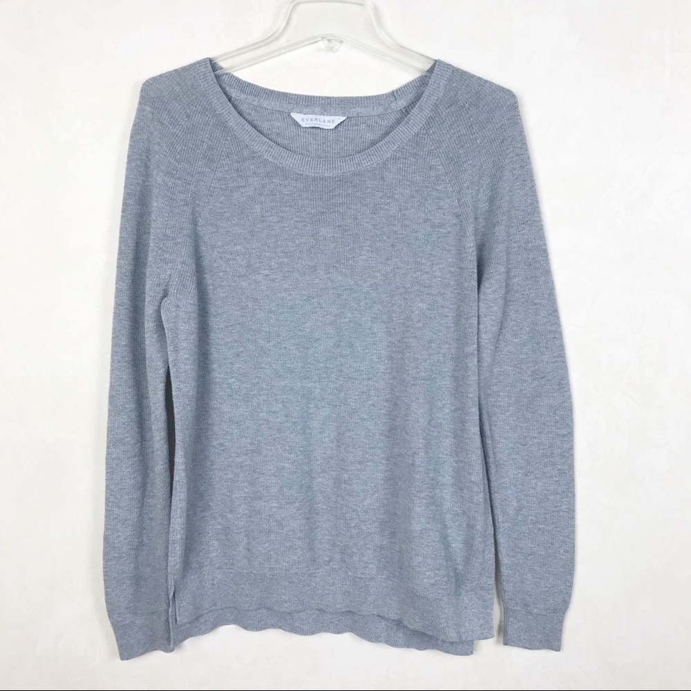 Everlane Light Weight Pullover Sweater Gray M
